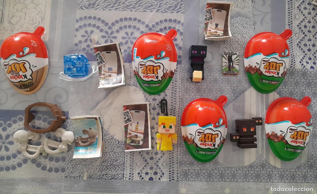 Figuras de goma Kinder: Funko Kinder Joy 4 Minecraft 1 Once Piece