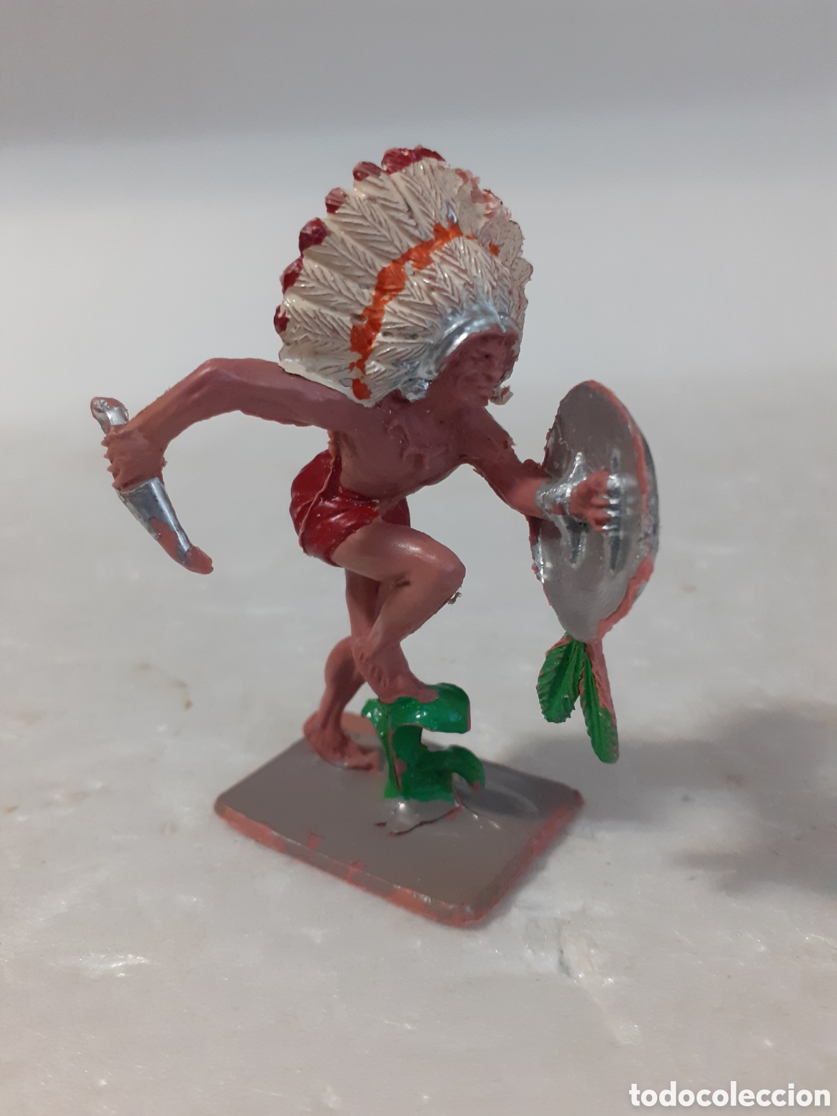 Figuras de goma y PVC: FIGURA GUERRERO INDIO PLASTICO PECH,REAMSA,JECSAN