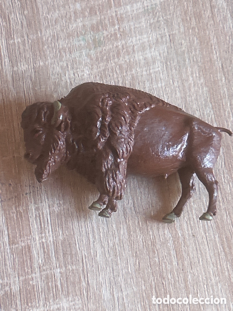 Figuras de goma y PVC: Figura bisonte britains - Foto 2