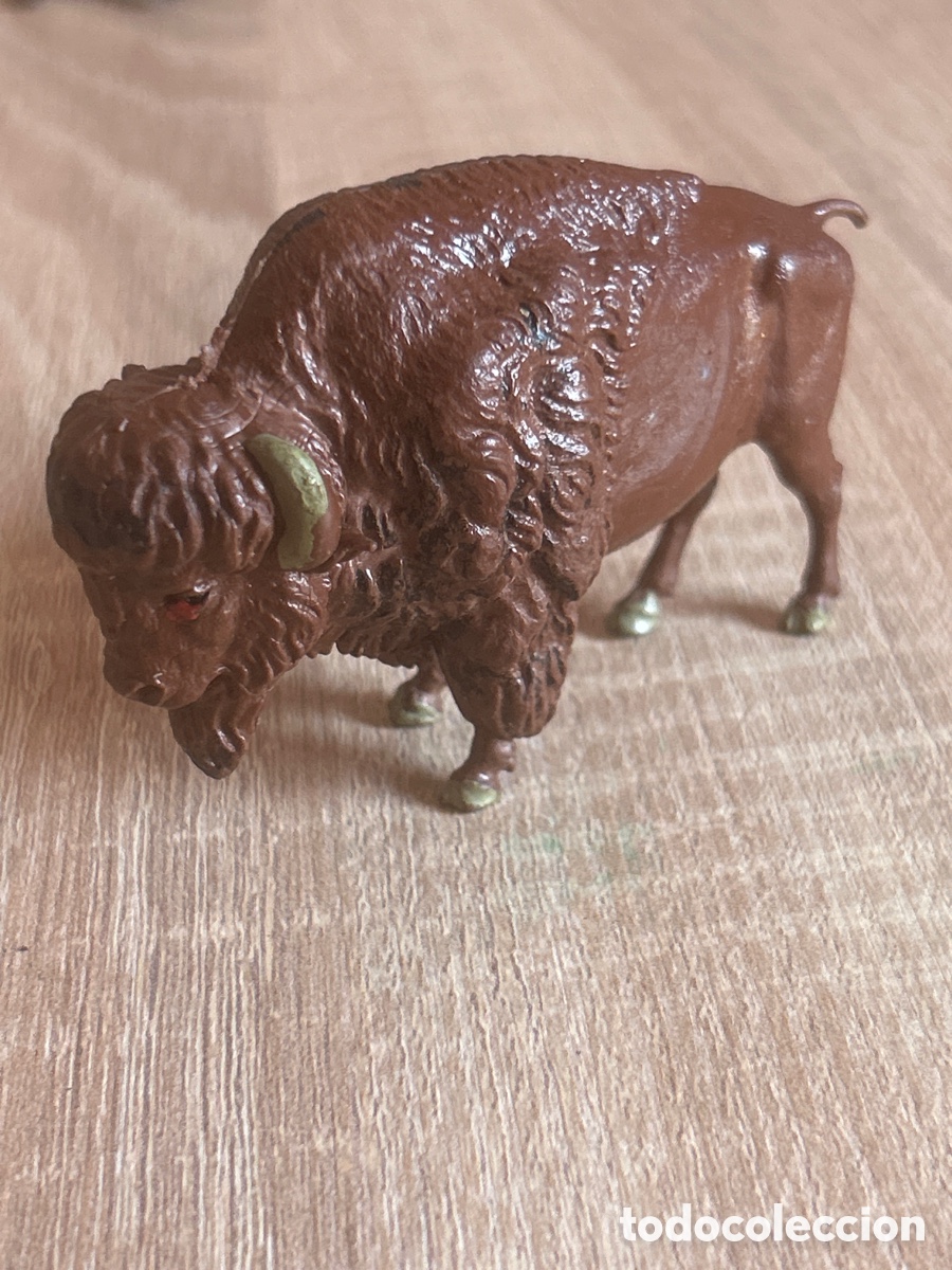 Figuras de goma y PVC: Figura bisonte britains
