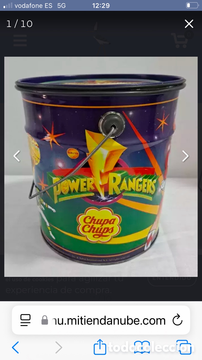 Figuras de goma y PVC: Power rangers chupa chups