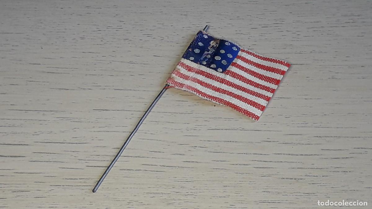 Figuras de goma y PVC: Bandera Yankee Federales, tela, Pech Hermanos Spain tipo Jecsan, original a&ntilde;os 50.