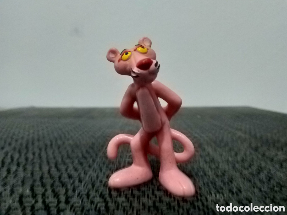 Figuras de goma y PVC: FIGURA PVC PANTERA ROSA BULLY PINK PANTHER SHOW OF SERIE TV TELEVISION A&Ntilde;OS 80 BRAZOS ESPALDA