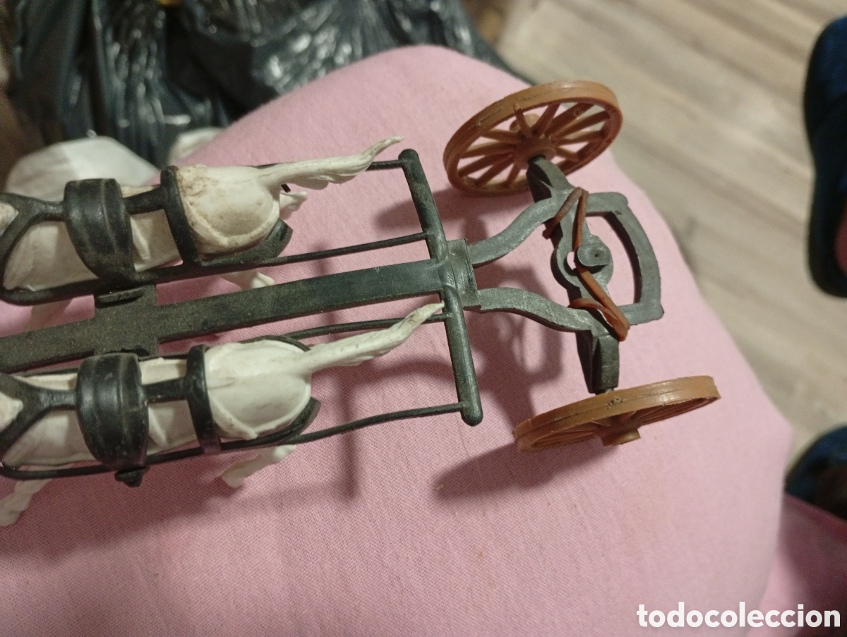 Figuras de goma y PVC: Caballos comansi perfecto estado - Foto 2