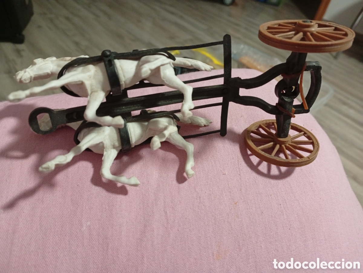 Figuras de goma y PVC: Caballos comansi perfecto estado - Foto 3
