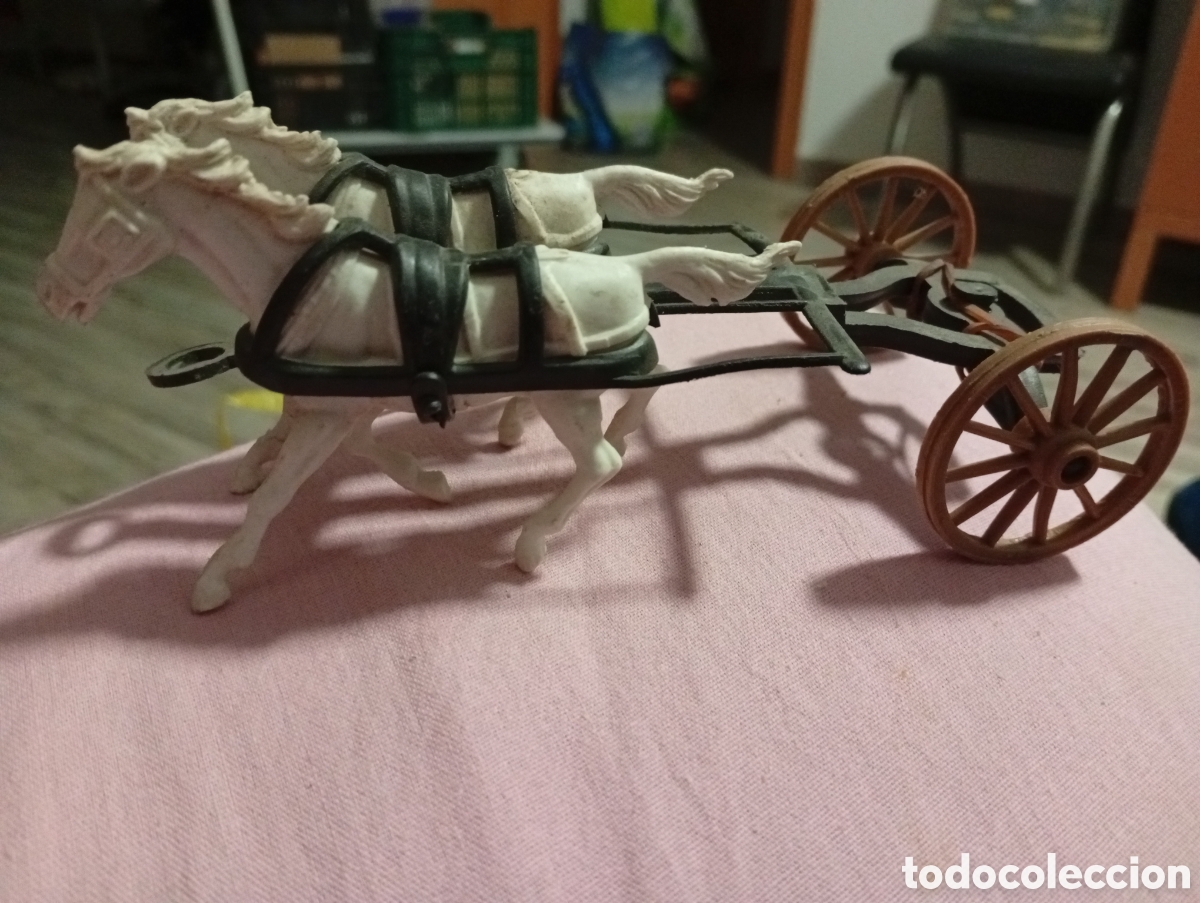 Figuras de goma y PVC: Caballos comansi perfecto estado - Foto 1