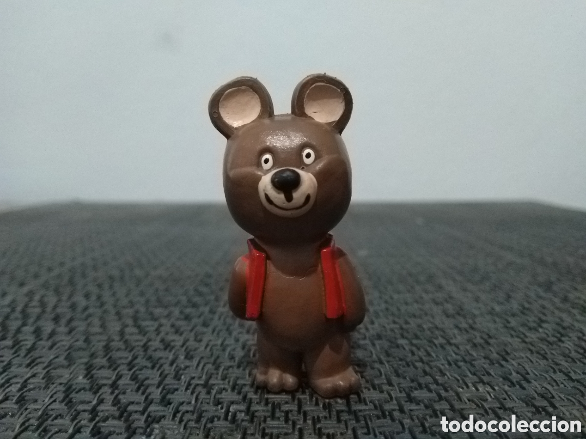 Figuras de goma y PVC: FIGURA PVC OSITO MISHA DIBUJOS ANIMADOS A&Ntilde;OS 80 TV TELEVISION SERIE MAIA BORGES