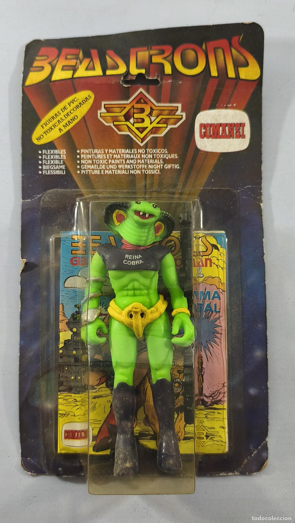 Figuras de goma y PVC: FIGURA BEASTRONS REINA COBRA, DE COMANSI, EN BLISTER. CC