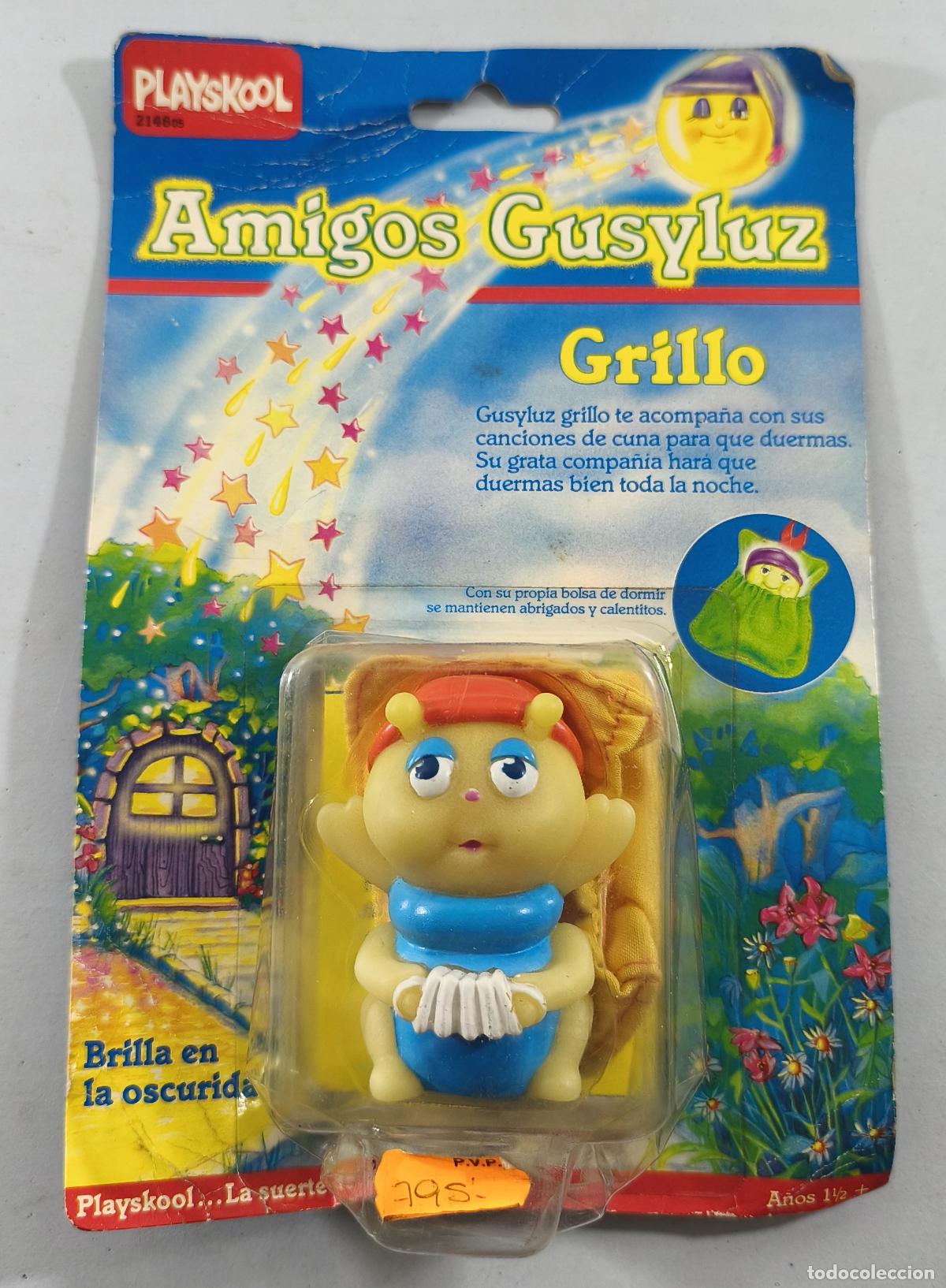 Figuras de goma y PVC: AMIGOS GUSYLUZ, GRILLO DE PLAYSKOOL, A&Ntilde;O 1986, EN BLISTER. CC