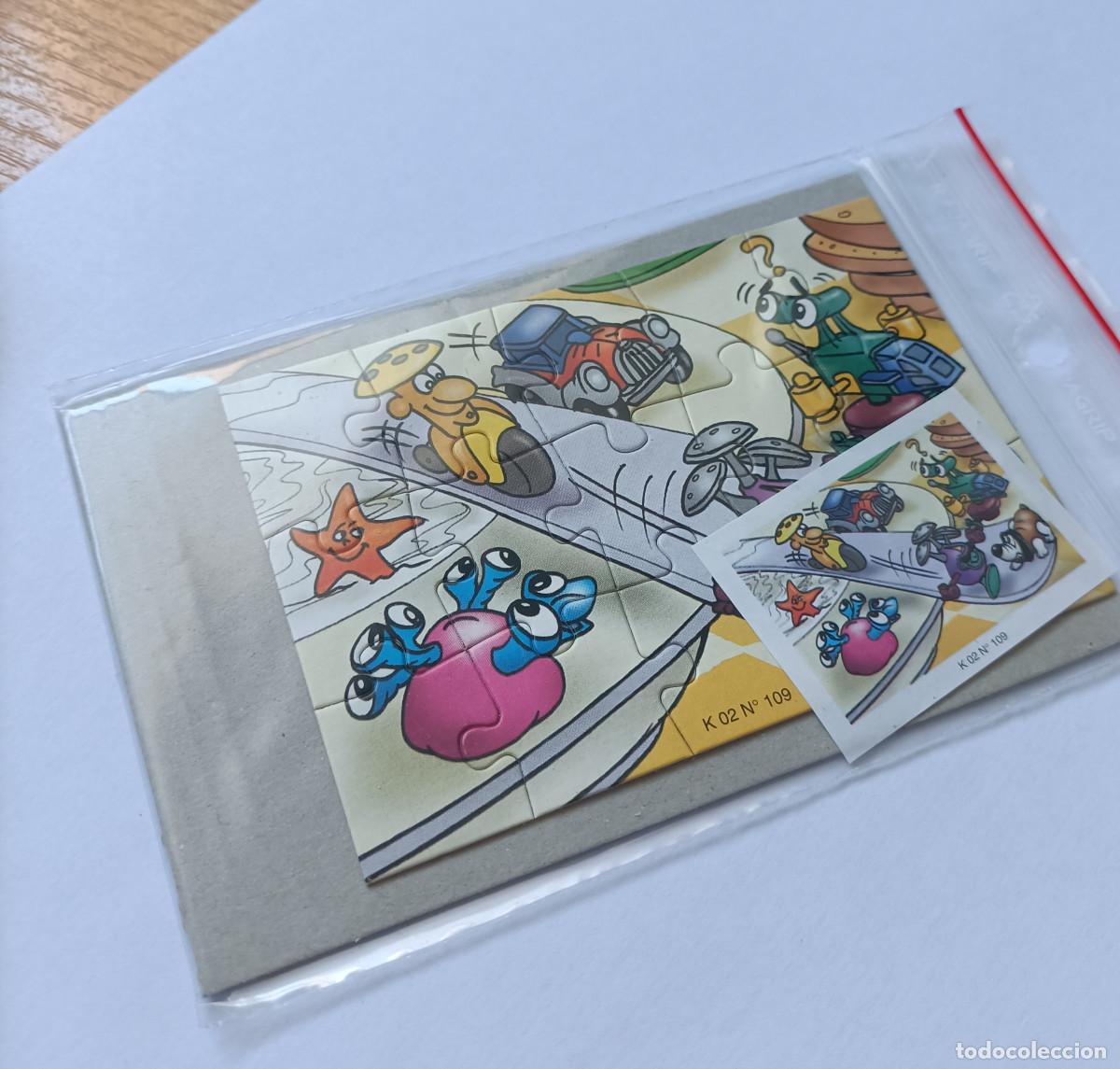 Figuras de goma Kinder: puzzle kinder antiguo puzle rompecabezas k02 109 bpz papel 02 estrella mar