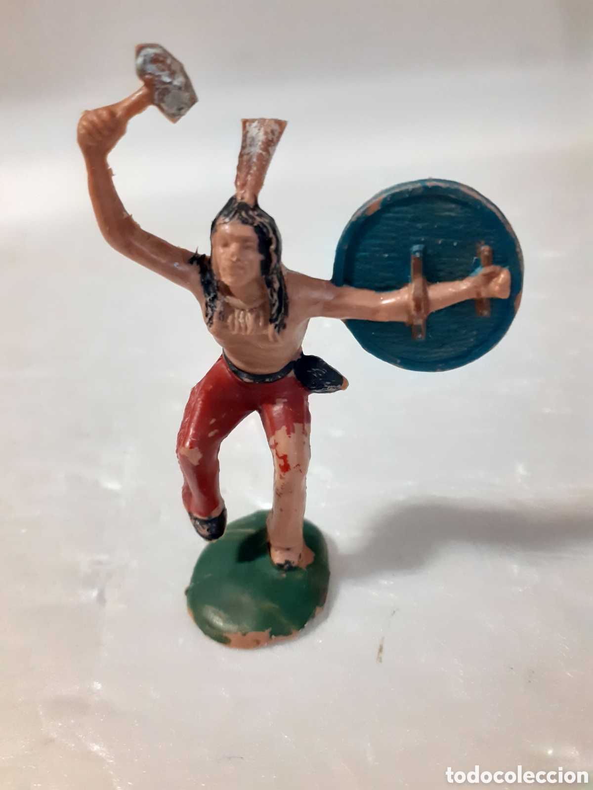 Figuras de goma y PVC: FIGURA GUERRERO INDIO PLASTICO REAMSA,PECH,JECSAN