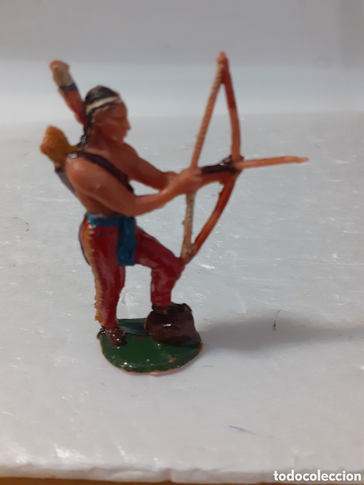 Figuras de goma y PVC: FIGURA GUERRERO INDIO PLASTICO JECSAN,PECH,REAMSA
