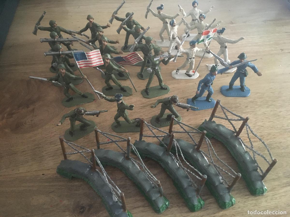 Figuras de goma y PVC: soldados del mundo reamsa tipo jecsan comansi etc lote 28 figuras originales de plastico