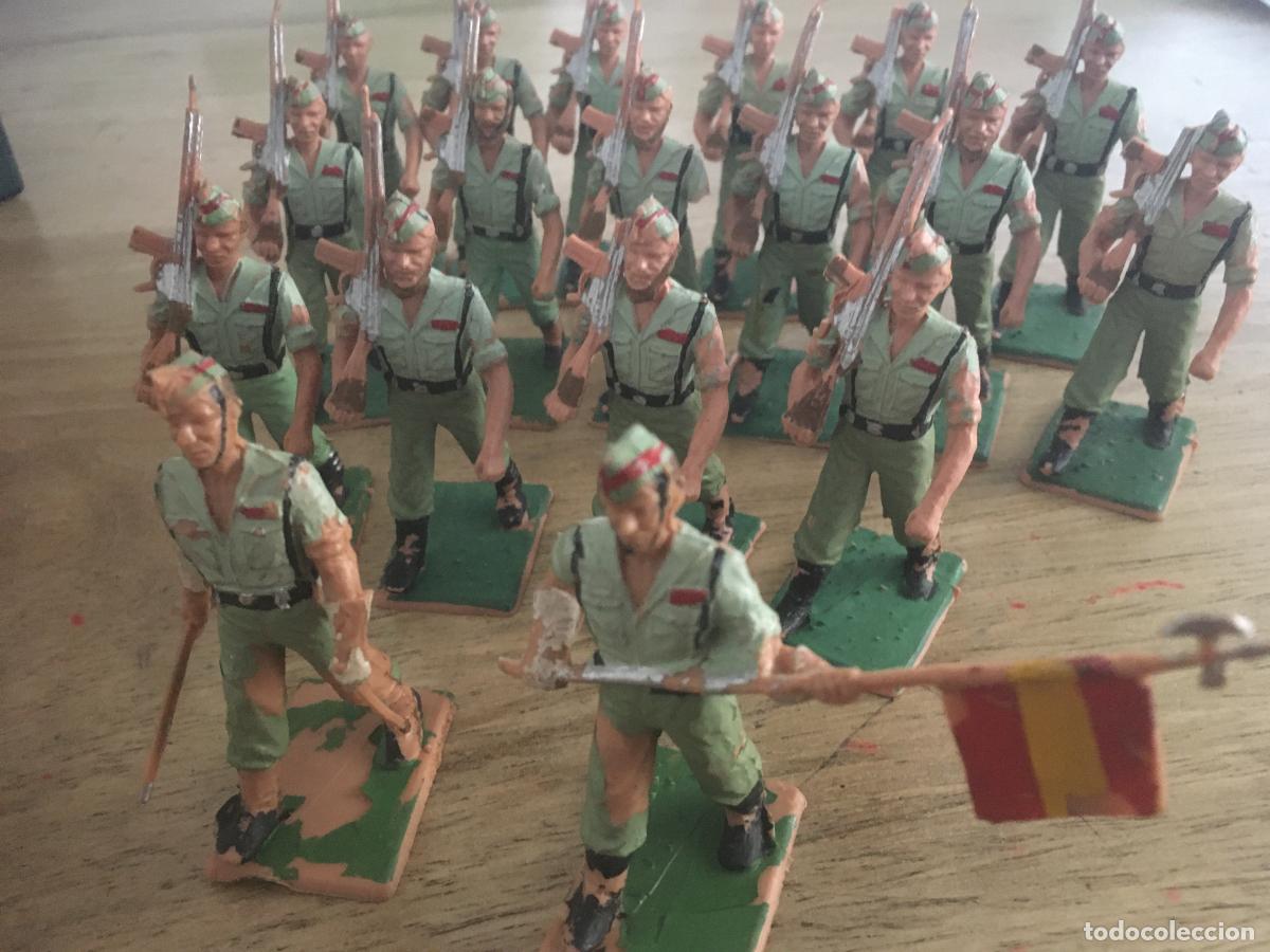 Figuras de goma y PVC: reamsa desfile legion lote 18 figuras originales de plastico tipo comansi jecsan pech