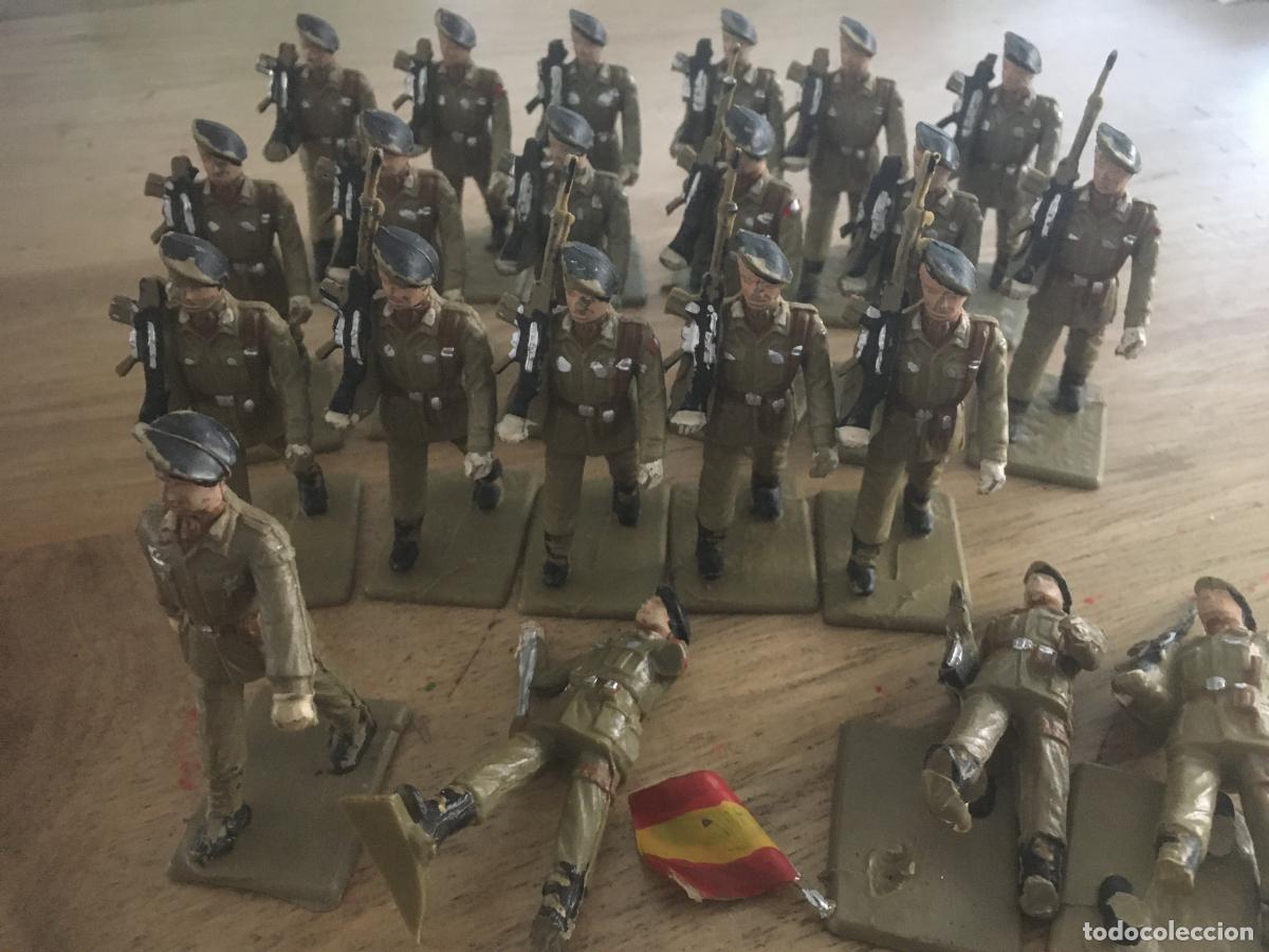 Figuras de goma y PVC: reamsa desfile paracaidistas lote 21 figuras originales de plastico tipo comansi jecsan pech