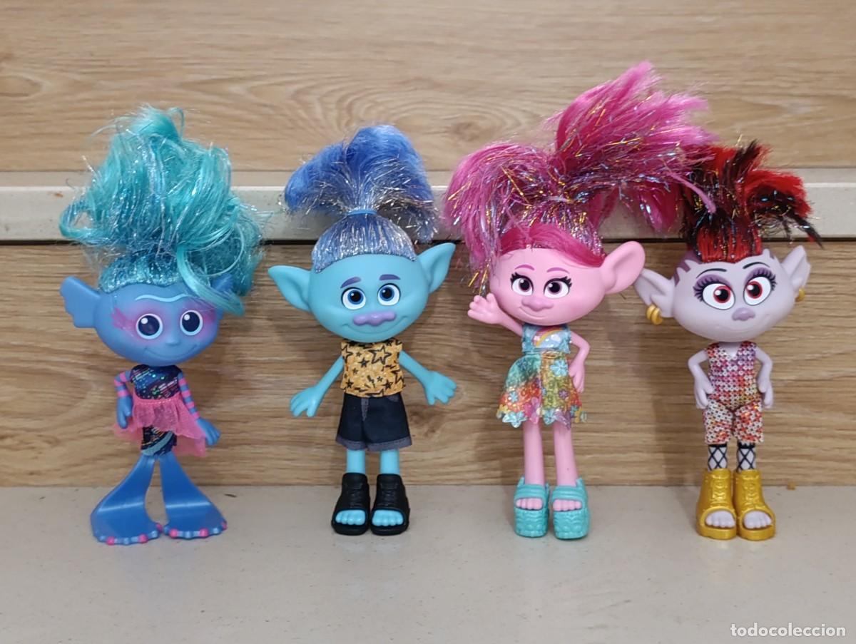 Figuras de goma y PVC: Lote 4 Trolls World Tour Fashion Remix E8840 - Barb Branch Poppy Mermaid