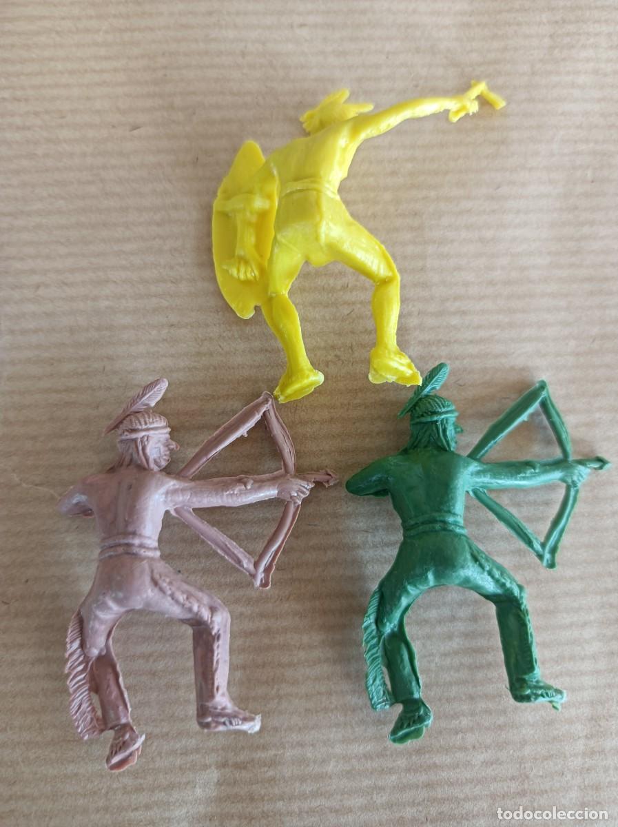 Figuras de goma y PVC: FIGURAS DE PL&Aacute;STICO VAQUEROS INDIOS VARIAS MARCAS - Foto 7