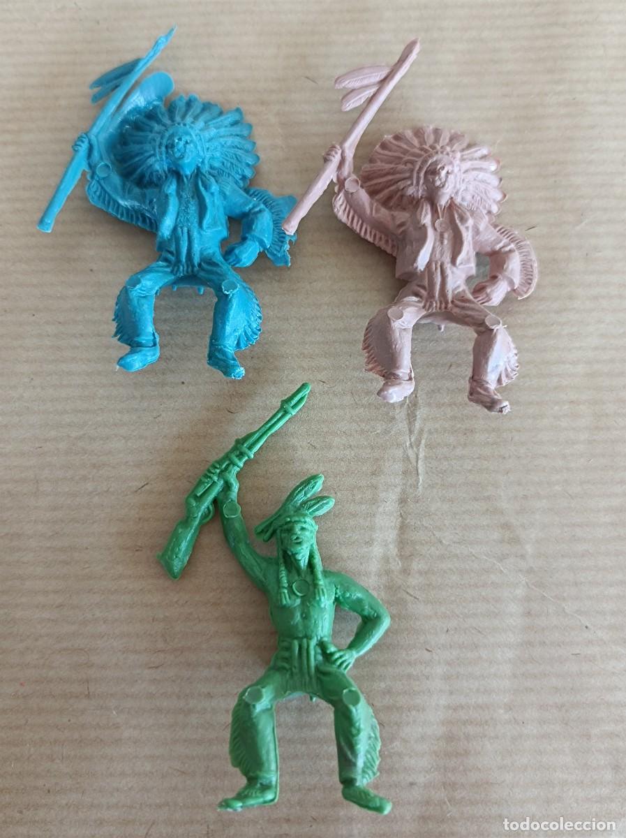 Figuras de goma y PVC: FIGURAS DE PL&Aacute;STICO VAQUEROS INDIOS VARIAS MARCAS - Foto 22