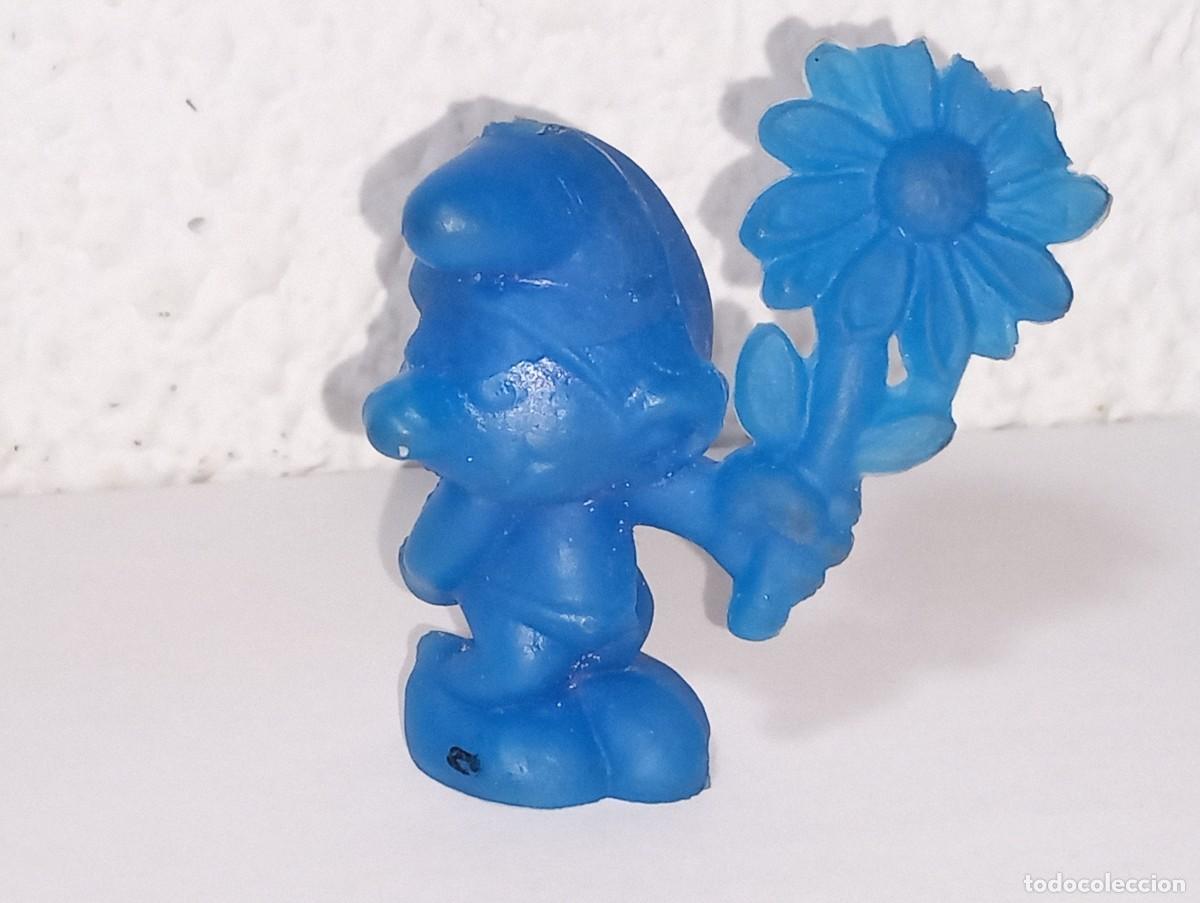 Figuras de goma y PVC: ANTIGUA FIGURA DE GOMA MONOCOLOR SIN PINTAR LOS PITUFOS THE SMURFS A&Ntilde;OS 70 - 80
