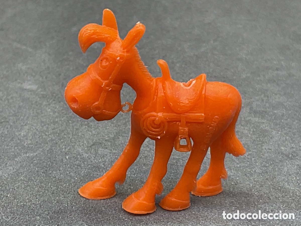 Figuras de goma y PVC: ANTIGUA FIGURITA EN PL&Aacute;STICO DE JOLLY JUMPER. SERIE LUCKY LUKE. 35 MM . COLECCIONES DUNKIN.