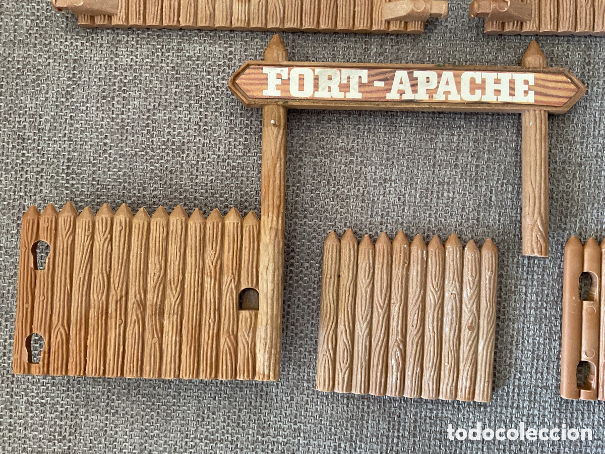 Figuras de goma y PVC: ANTIGUO FORT APACHE DE COMANSI. DESPIECE. - Foto 3