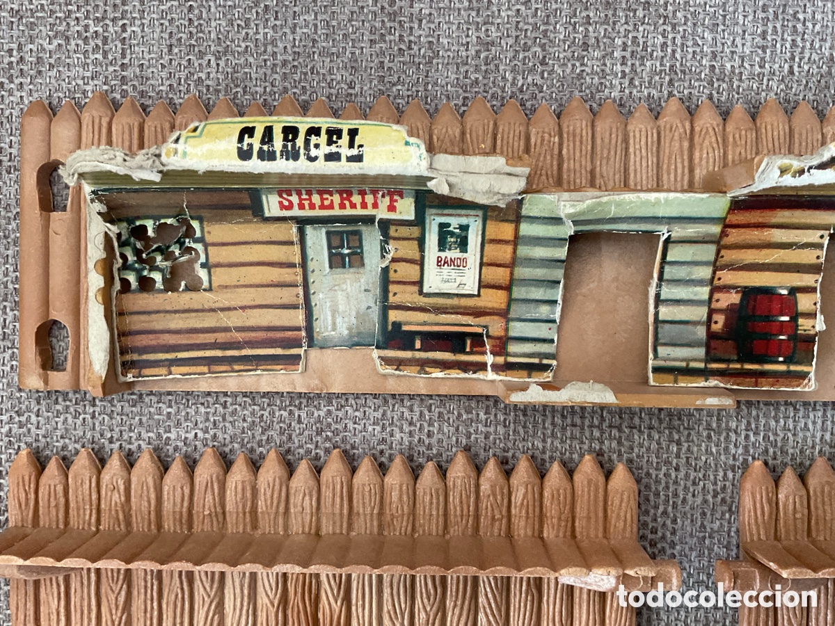 Figuras de goma y PVC: ANTIGUO FORT APACHE DE COMANSI. DESPIECE. - Foto 7