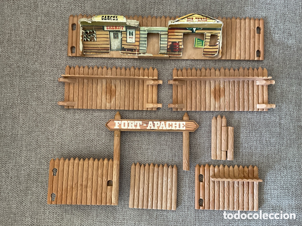 Figuras de goma y PVC: ANTIGUO FORT APACHE DE COMANSI. DESPIECE. - Foto 8