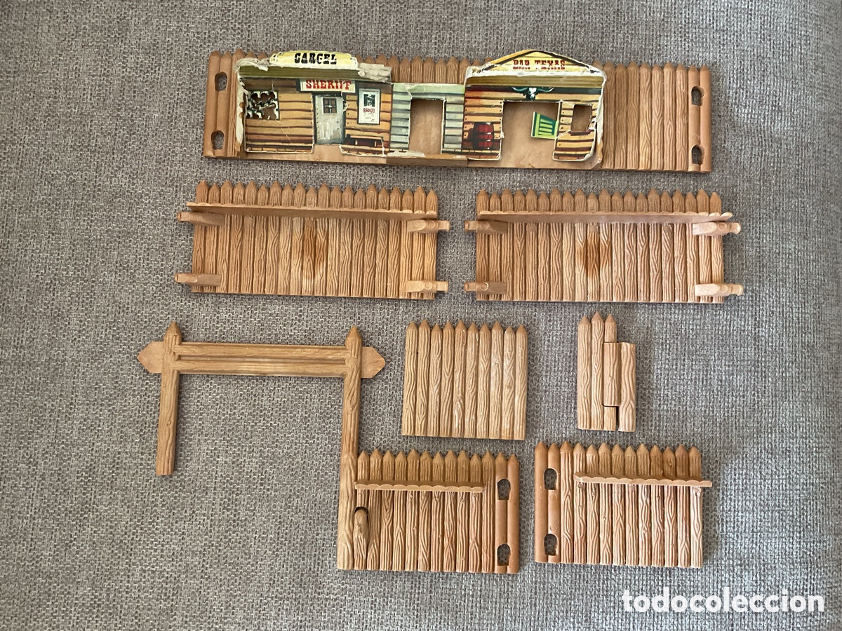 Figuras de goma y PVC: ANTIGUO FORT APACHE DE COMANSI. DESPIECE. - Foto 1