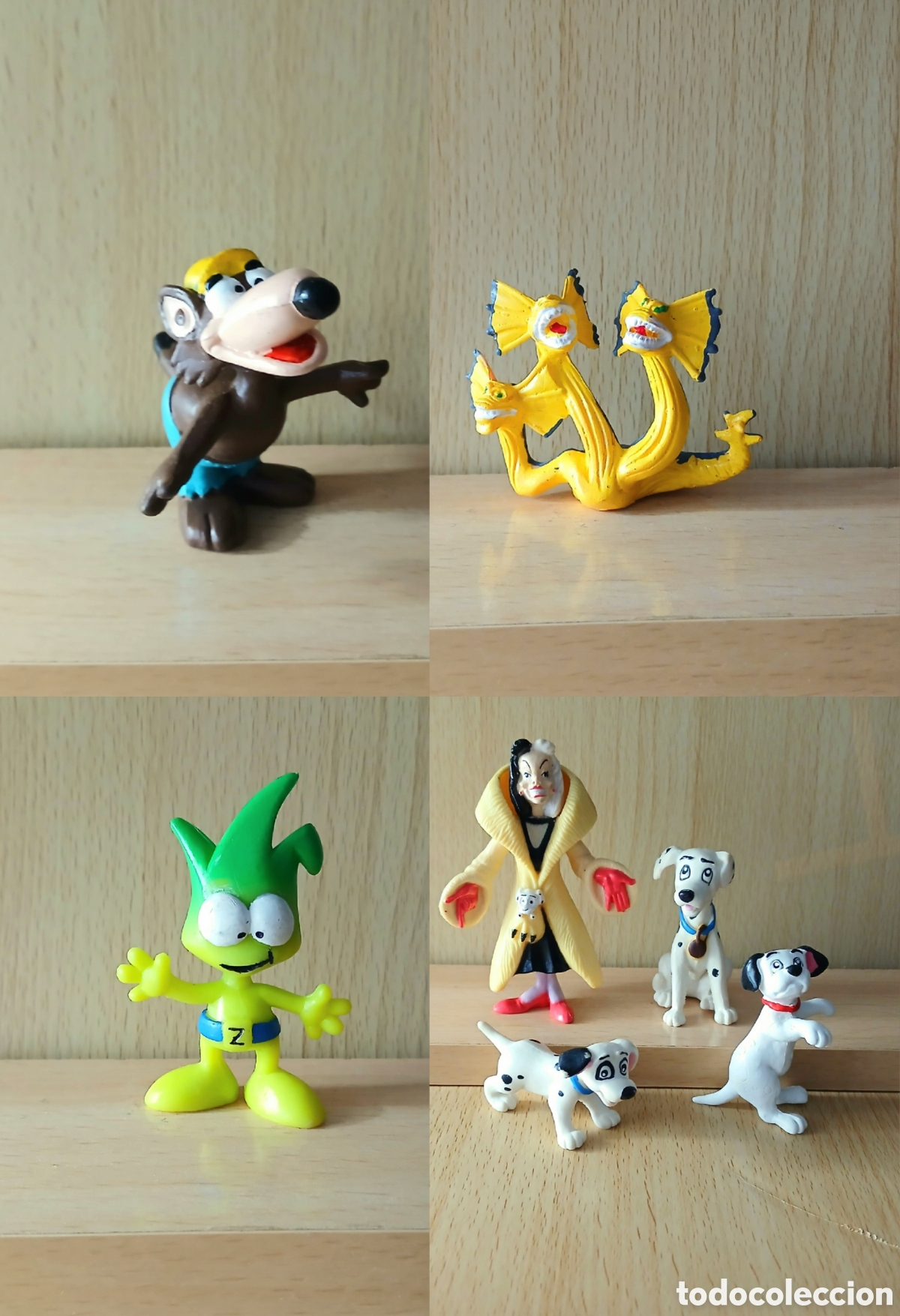 Figuras de goma y PVC: Figuras Zuki - Hydra - 101 Dalmatas Cruella Vil lobo patito feo