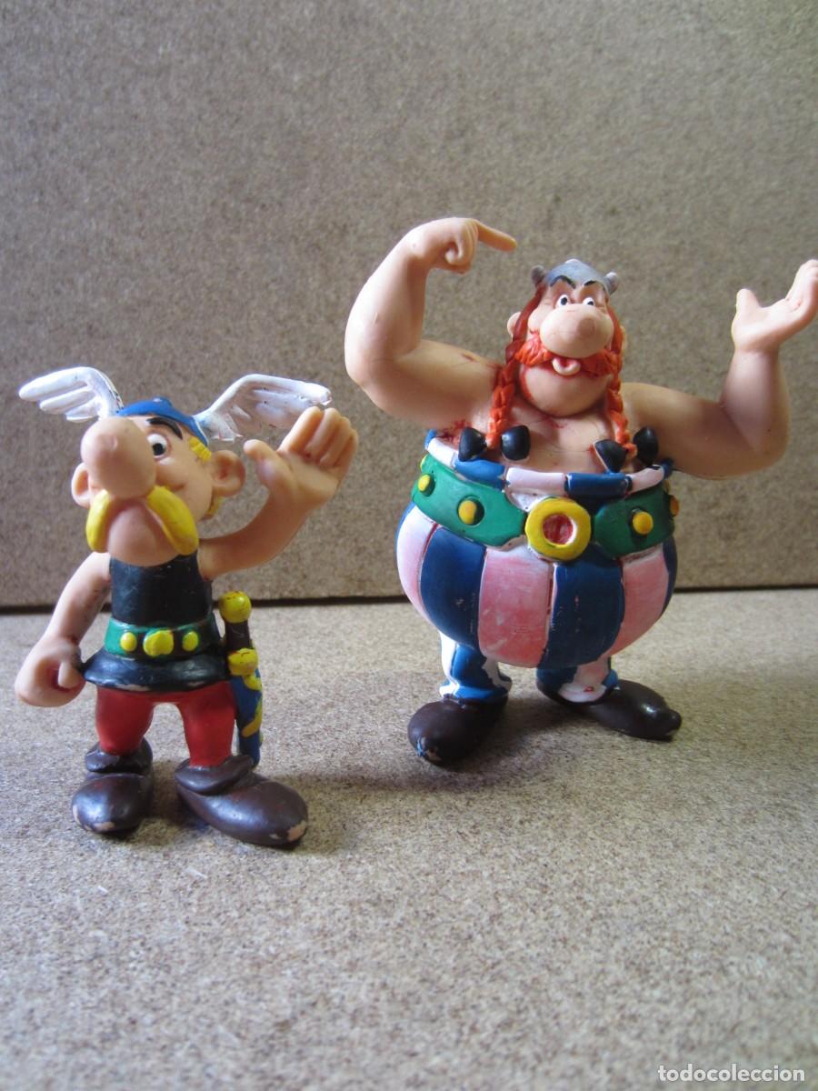 Figuras de goma y PVC: Figuras PVC Asterix y Obelix (Comics Spain 1990)