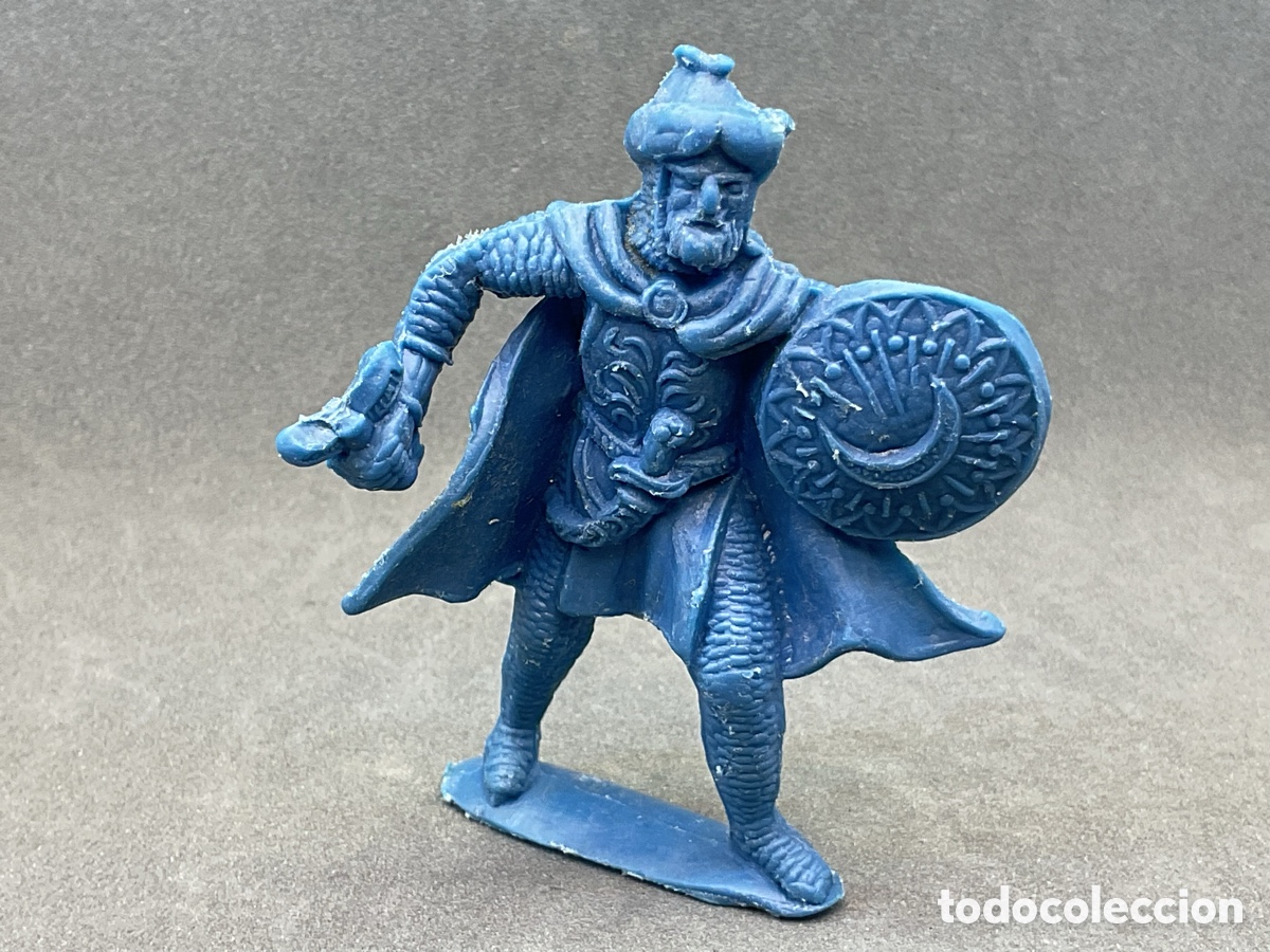 Figuras de goma y PVC: ANTIGUA FIGURA DEL EN PL&Aacute;STICO. GUERRERO SARRACENO.