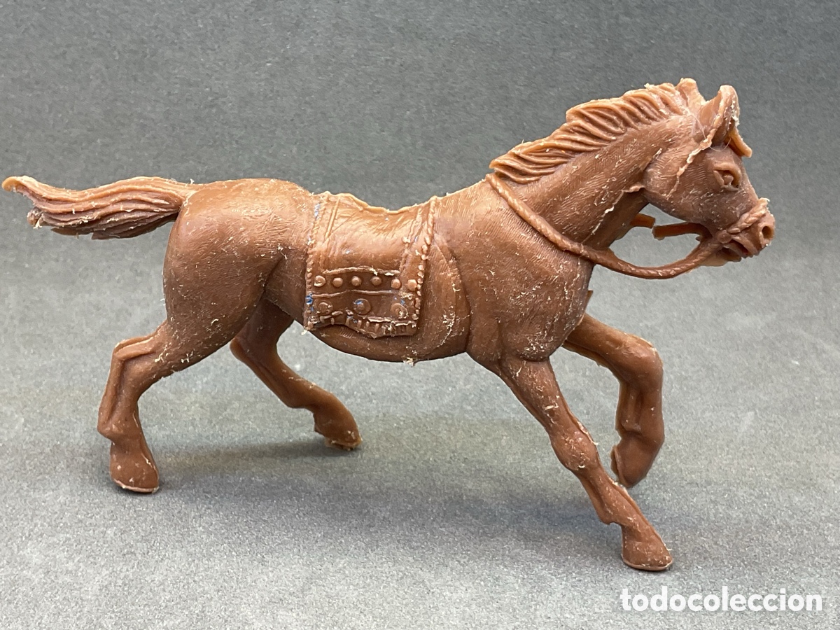 Figuras de goma y PVC: ANTIGUA FIGURA DEL OESTE EN PL&Aacute;STICO. CABALLO INDIO DE JECSAN.