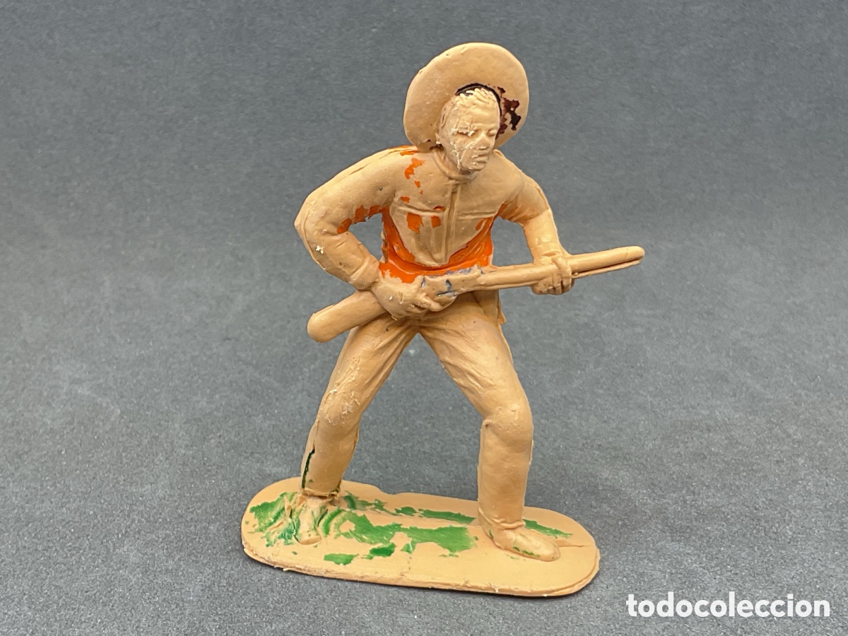 Figuras de goma y PVC: ANTIGUA FIGURA DEL OESTE EN PL&Aacute;STICO. COWBOY DE JECSAN.