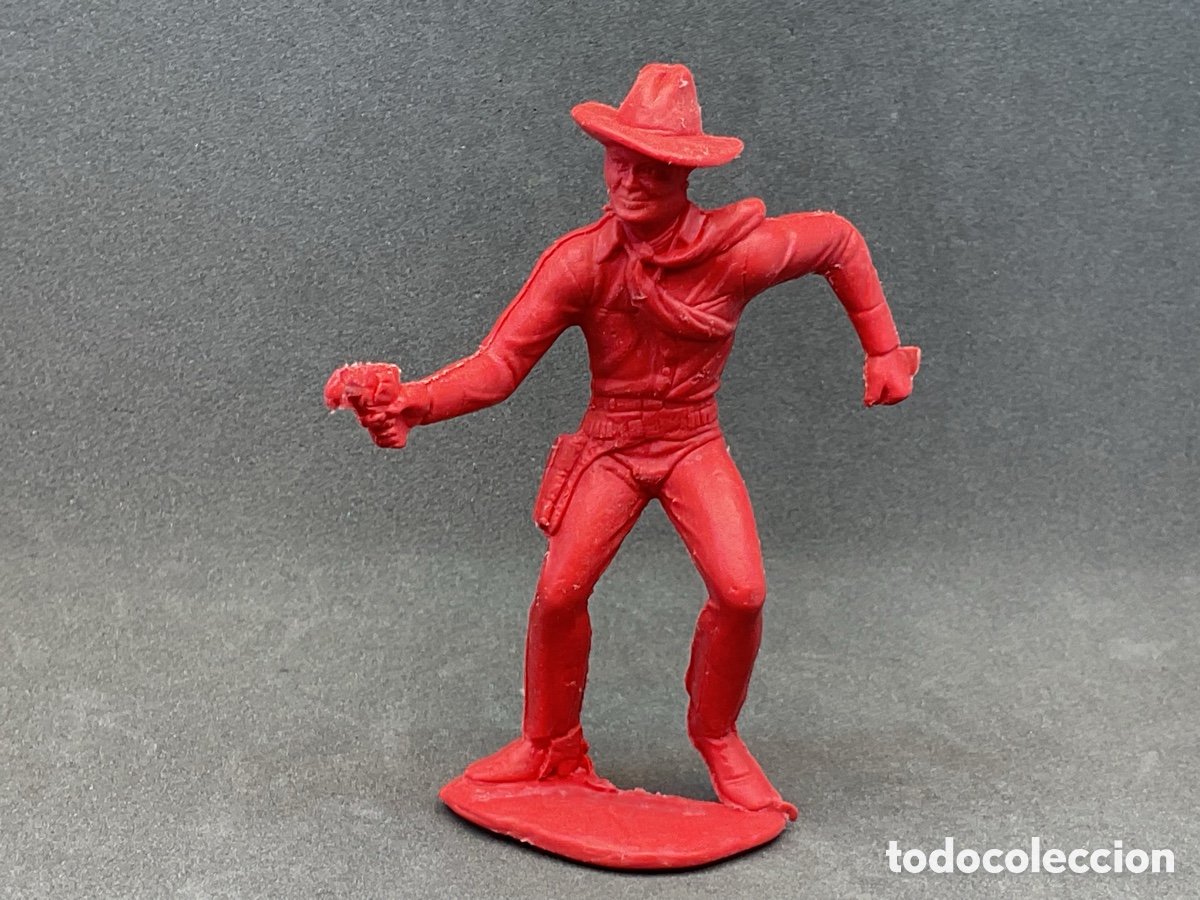 Figuras de goma y PVC: ANTIGUA FIGURA DEL OESTE EN PL&Aacute;STICO. COWBOY DE LOUIS MARX