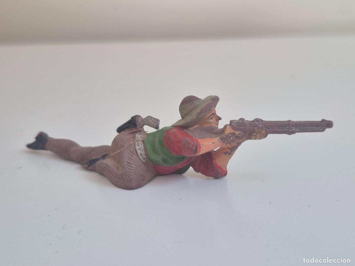 Figuras de goma y PVC: 1. FIGURA GOMA COW BOY DISPARANDO RIFLE JECSAN REAMSA PECH COMANSI OESTE AMERICANO