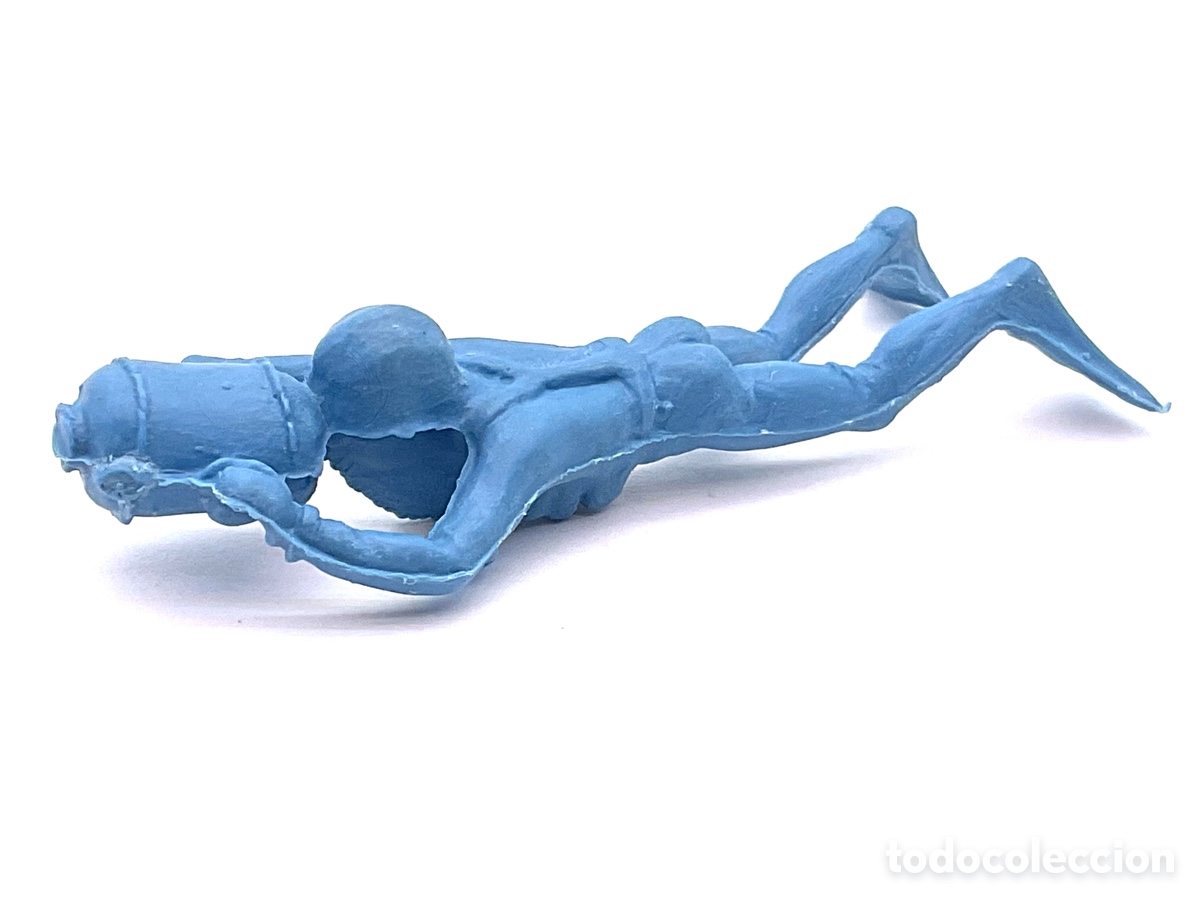 Figuras de goma y PVC: ANTIGUA FIGURA EN PL&Aacute;STICO DE HOMBRE RANA. A&Ntilde;OS 70. MADE IN SPAIN.