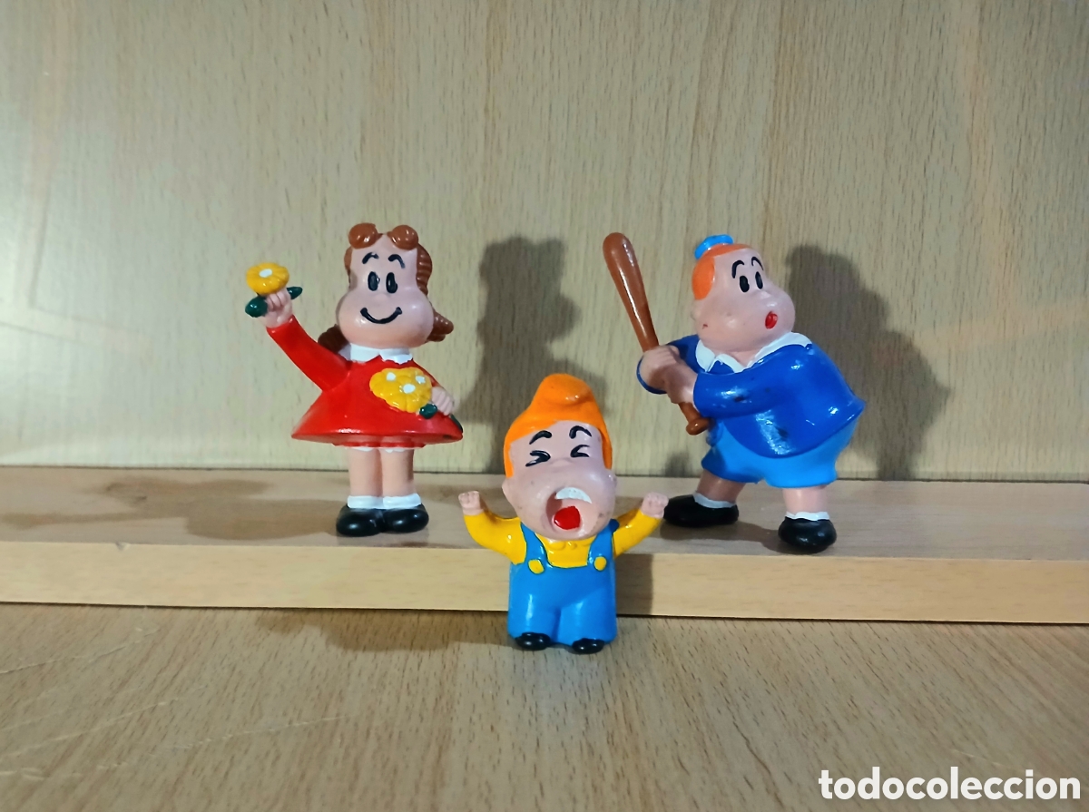 Figuras de goma y PVC: FIGURAS PEQUE&Ntilde;A LULU DE WESTERN TOBI MEMO 3 MU&Ntilde;ECOS COMO NUEVOS