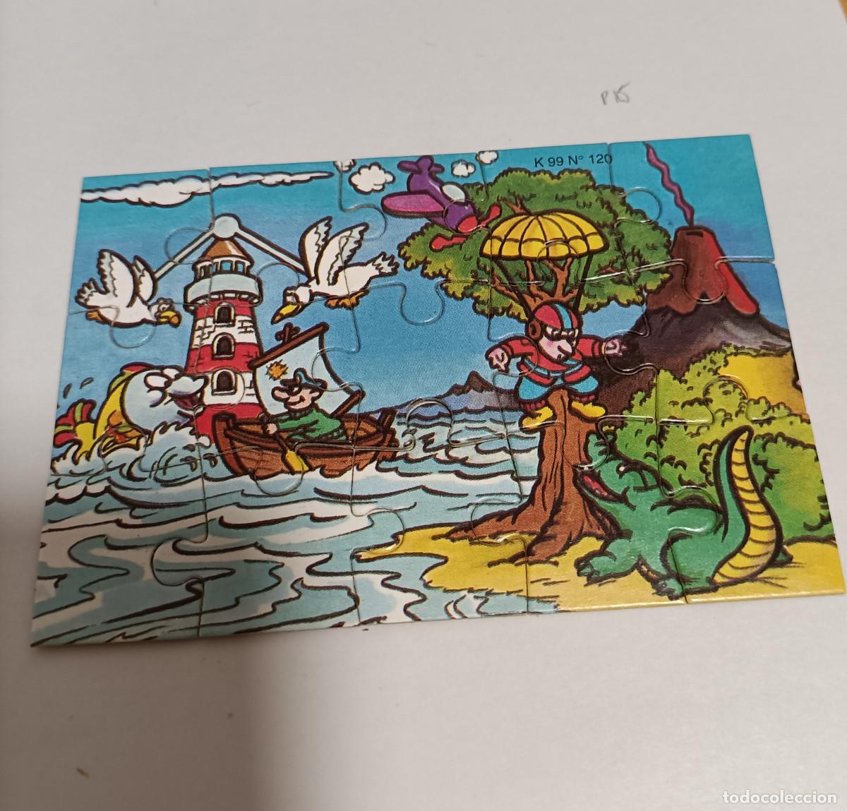 Figuras de goma Kinder: puzzle kinder antiguo puzle rompecabezas k99 120 faro cocodrilo paracaidista barco gaviotas