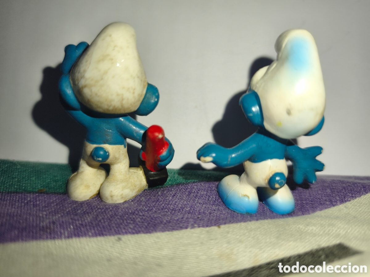 Figuras de goma y PVC: PITUFOS BULLY Y SCHLEICH - Foto 2