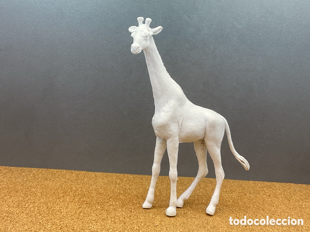 Figuras de Borracha e PVC: ANTIGUA FIGURA EN PL&Aacute;STICO. JIRAFA. SERIE ANIMALES DE LA SELVA.