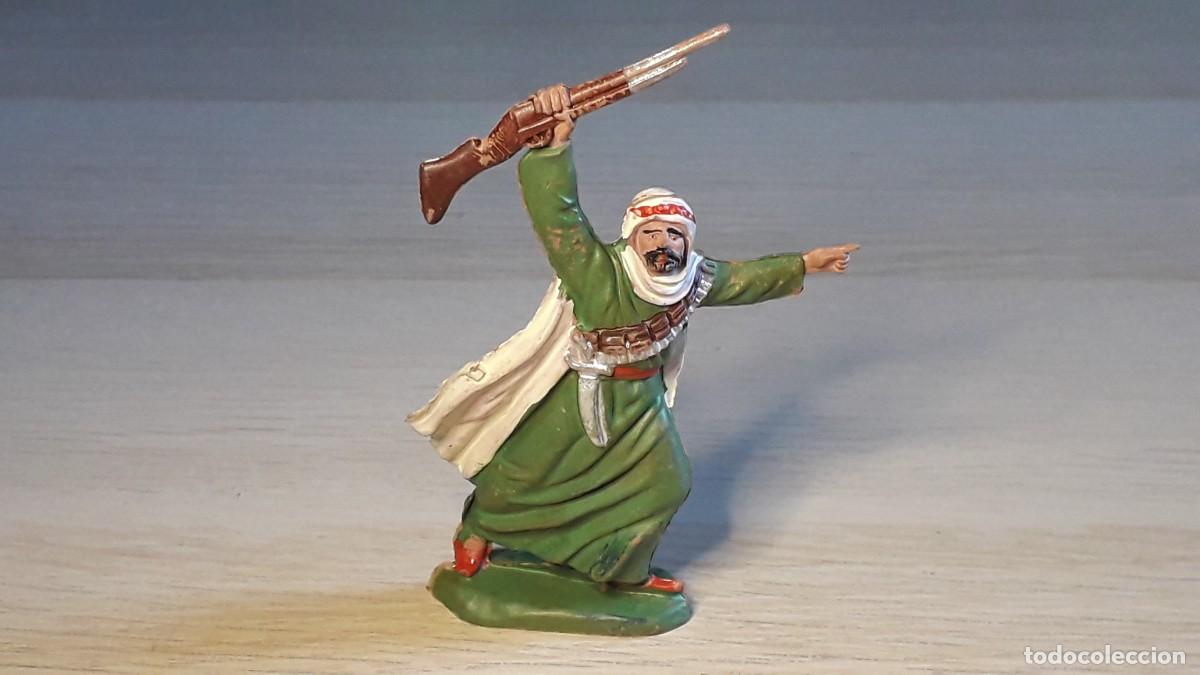 Figuras de goma y PVC: &Aacute;rabe Beduinos del desierto / Lawrence de Arabia, goma, Reamsa made in Spain, original a&ntilde;os 50-60.