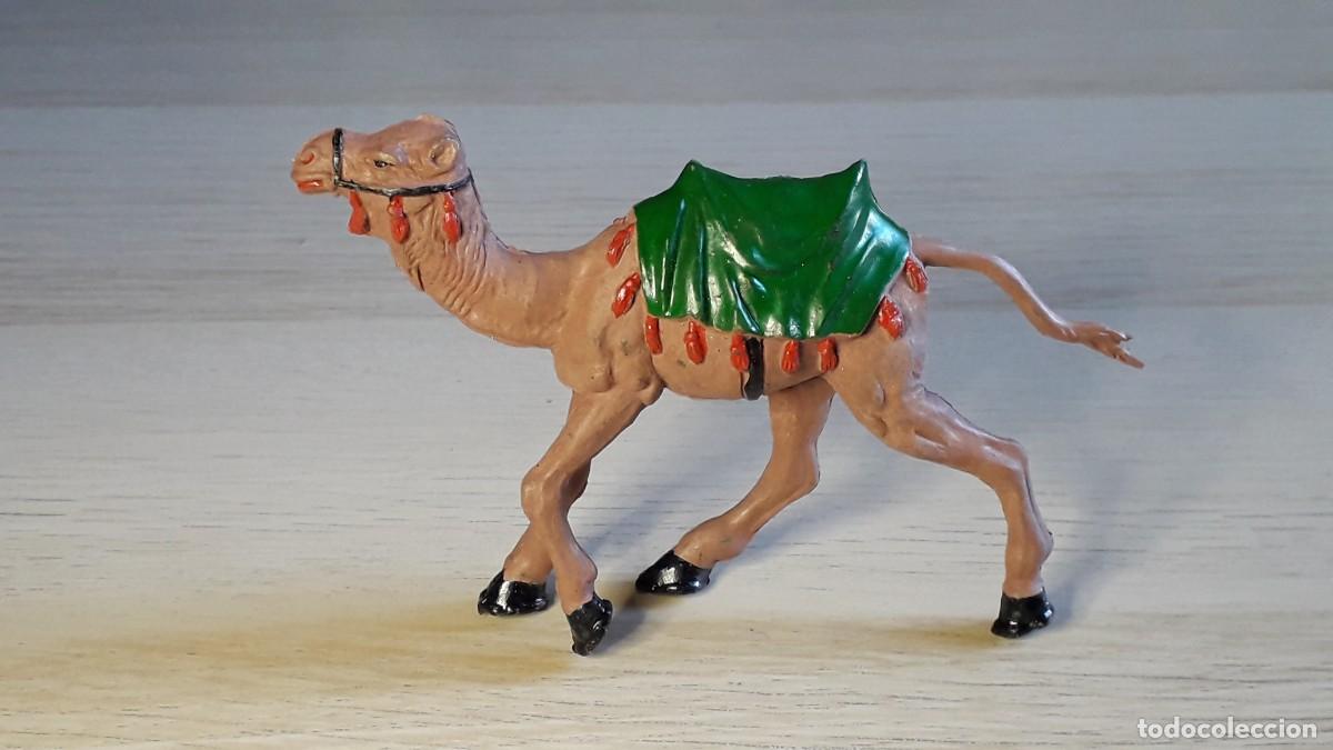 Figuras de goma y PVC: Camello Beduinos del desierto / Lawrence de Arabia, goma, Reamsa made in Spain, original a&ntilde;os 50-60.