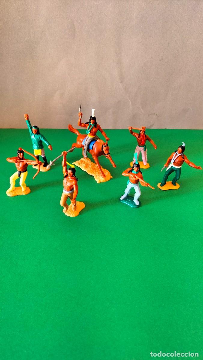 Figuras de goma y PVC: Figuras TIMPO TOYS Anos 70 - OESTE - Swoppet Elastolin Plasty - Envio incluido