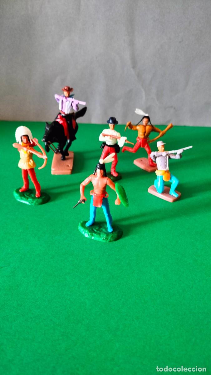 Figuras de goma y PVC: Figuras ELASTOLIN/PLASTY Anos 70 - OESTE - Swoppet Timpo - Envio incluido