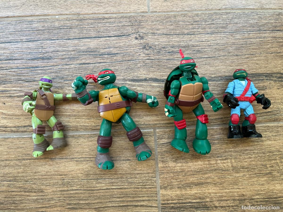 Figuras de goma y PVC: 4x FIGURAS ARTICULADAS LAS TORTUGAS NINJA VIACOM