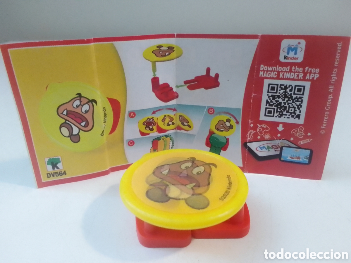 Figuras de goma Kinder: Figura Kinder SUPER MARIO DV564.