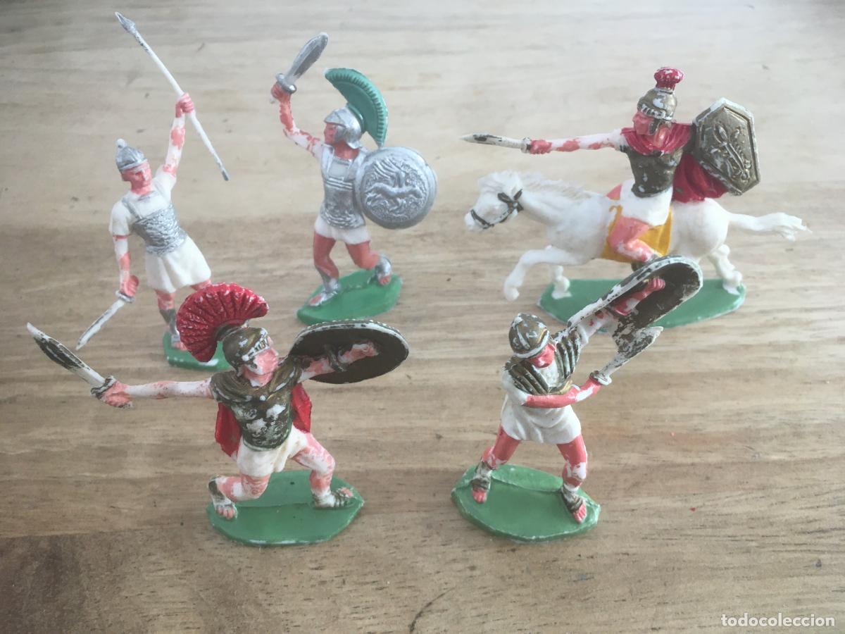 Figuras de goma y PVC: ROMANOS LOTE FIGURAS DE PLASTICO ORIGINALES ANTIGUAS reamsa jecsan comansi pech etc