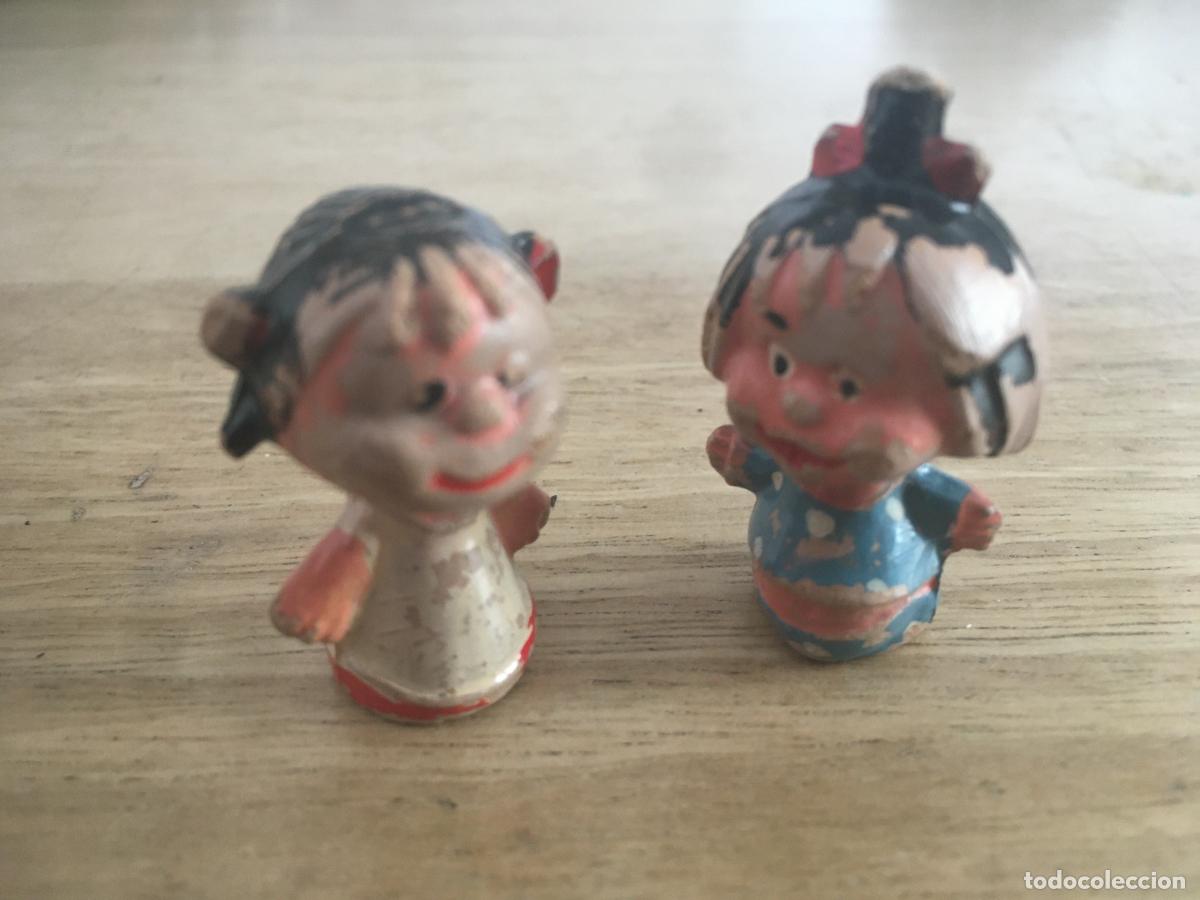 Figuras de goma y PVC: familia telerin lote 2 figuras de goma originales antiguas capuchon para lapiz reamsa jecsan pech