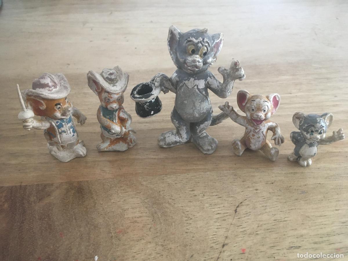 Figuras de goma y PVC: tom y jerry mosqueteros lote figuras de goma originales antiguas reamsa jecsan pech comansi etc