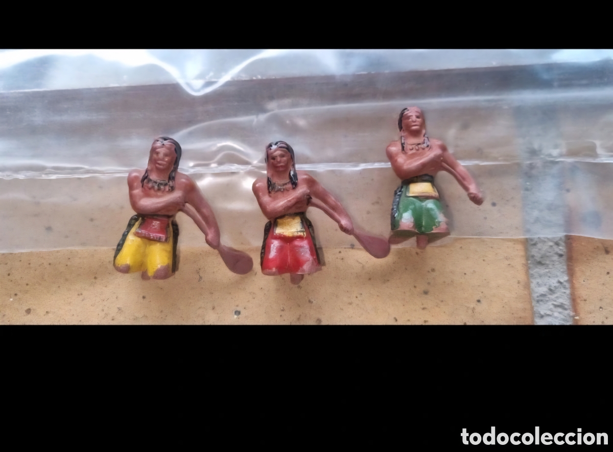 Figuras de goma y PVC: Remeros indios dios reamsa